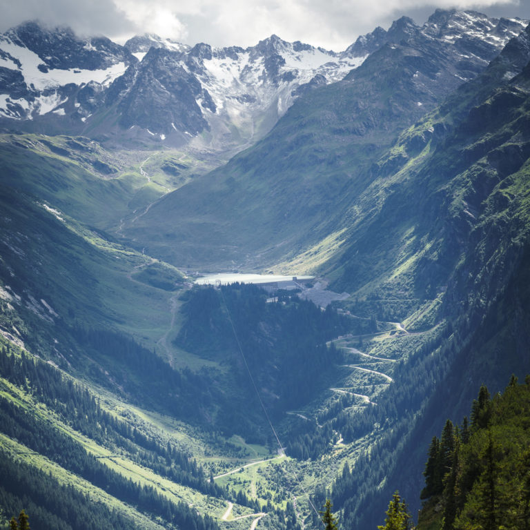 Blick auf Silvretta-Hochalpenstrasse, Serviceline (c) Dietmar Denger / Vorarlberg Tourismus