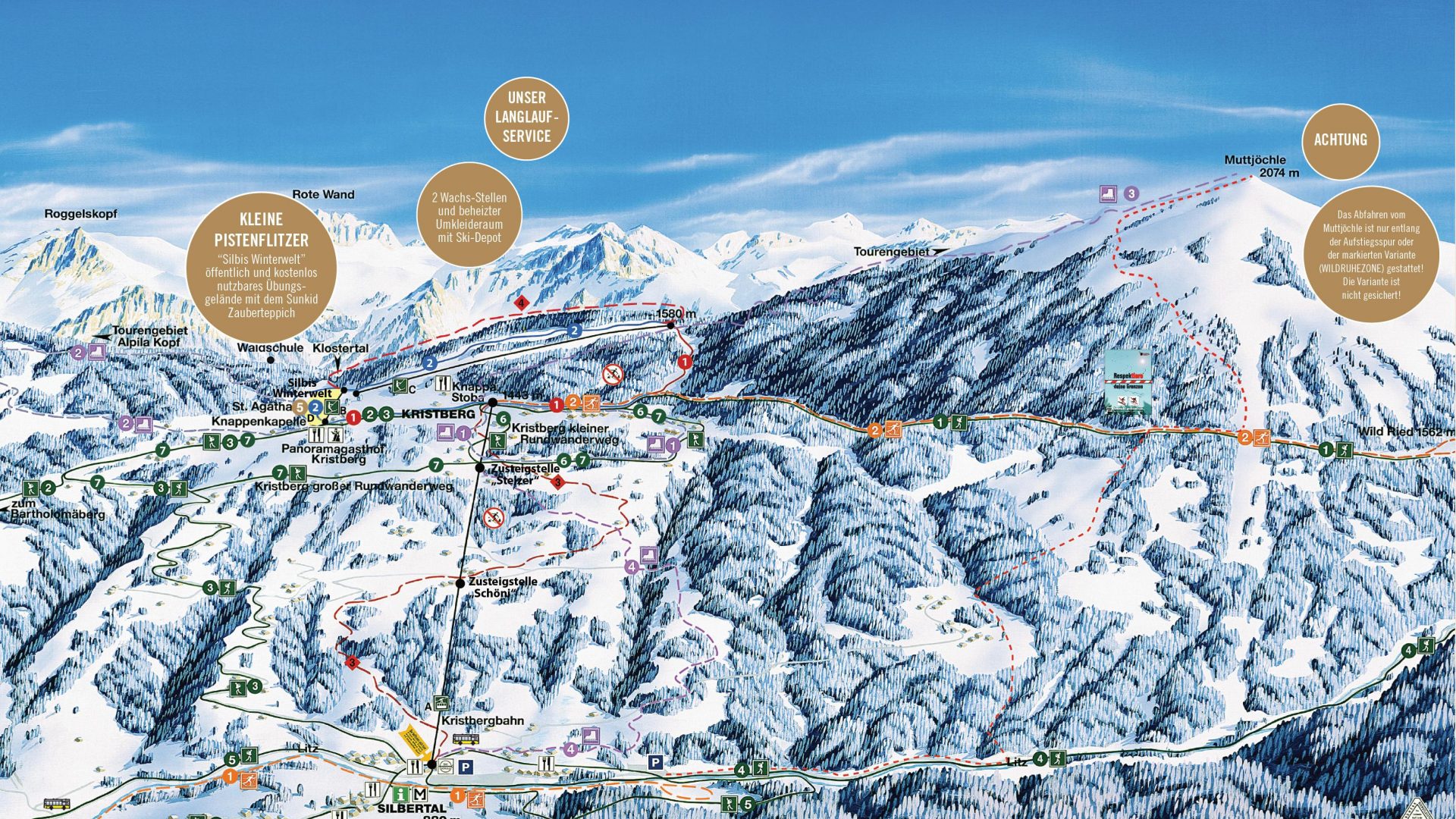 Ski areas in Vorarlberg - Ski resorts from 1,400 m to 2,400 m elevation ...