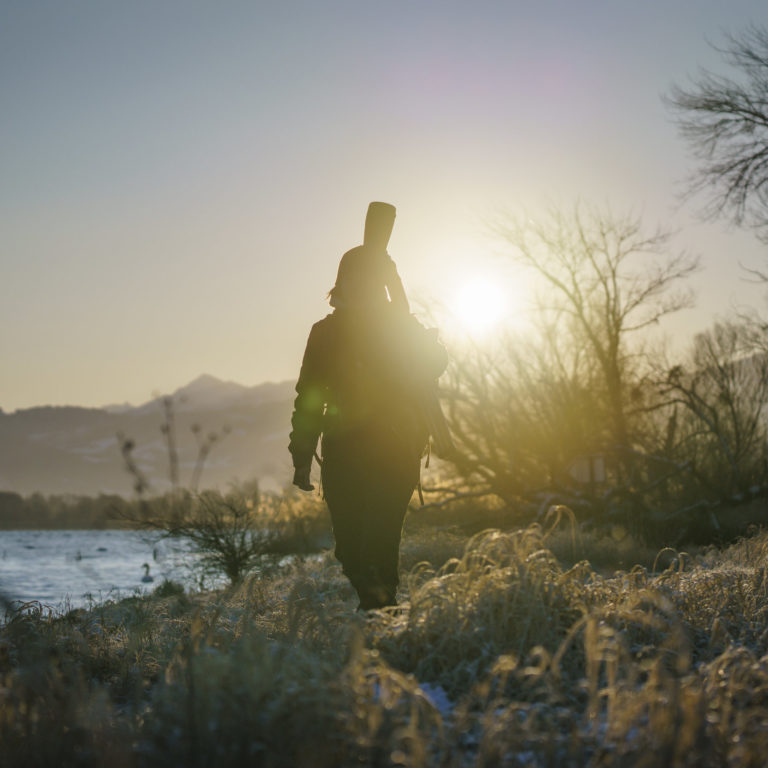 Birdwatching Rheinspitz Johanna Kronberger © Dietmar Denger / Vorarlberg Tourismus