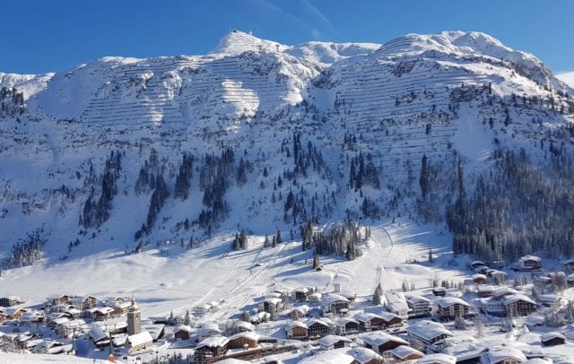 15.1.2019, Ortsansicht Lech und Skigebiet Arlberg (c) Lech Zuers Tourismus by Markus Hahn