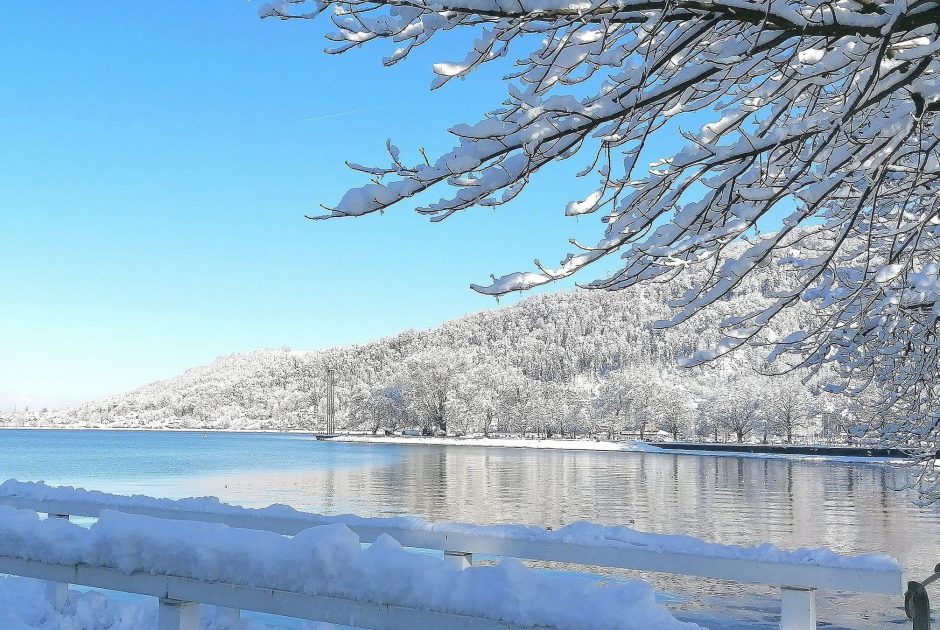 Schnee am Bodensee, Seepromenade Bregenz (c) cs – Vorarlberg Tourismus