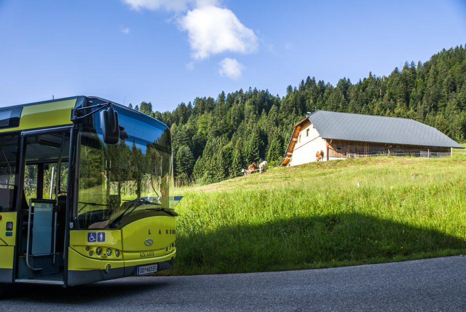 Bushaltestelle Ebnit-Heumöser © Helmut Düringer / Vorarlberg Tourismus